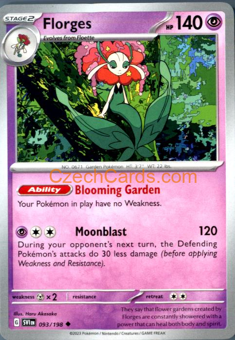 Florges Scarlet & Violet #093/198