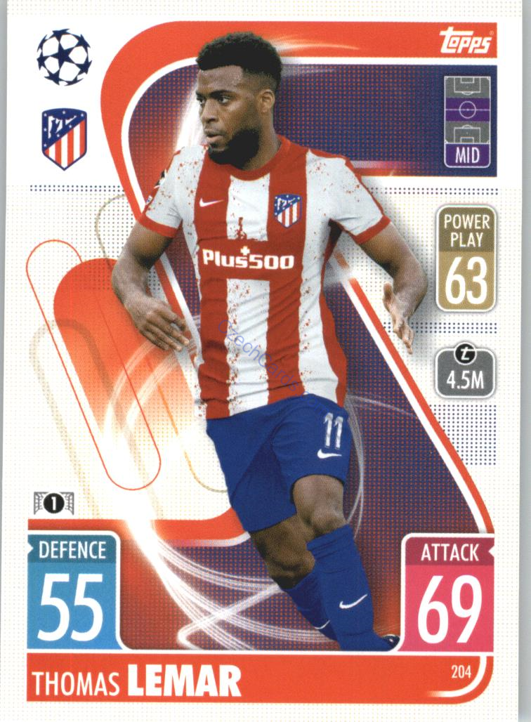 Thomas Lemar Topps Match Attax 2021/22 #204