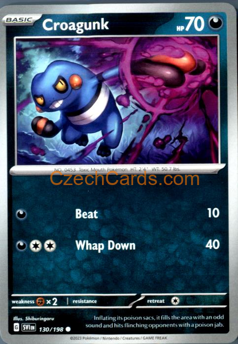 Croagunk Scarlet & Violet #130/198