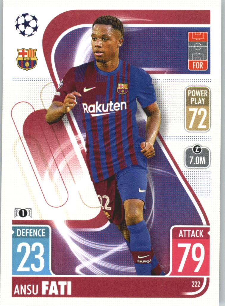 Ansu Fati Topps Match Attax 2021/22 #222