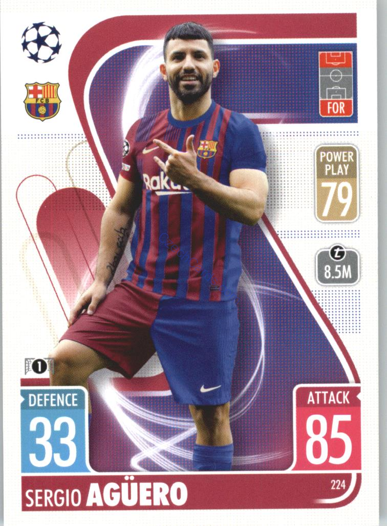 Sergio Agüero Topps Match Attax 2021/22 #224