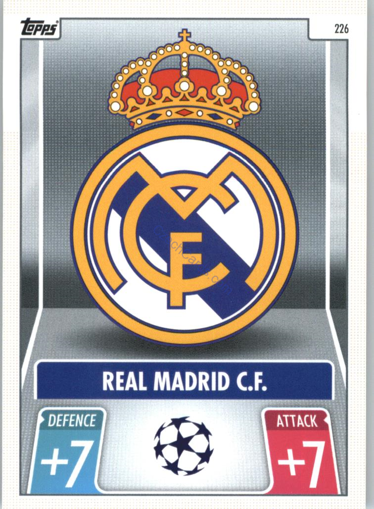 Real Madrid CF Topps Match Attax 2021/22 Club Badge #226