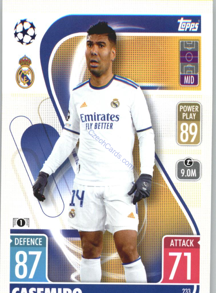 Casemiro Topps Match Attax 2021/22 #233