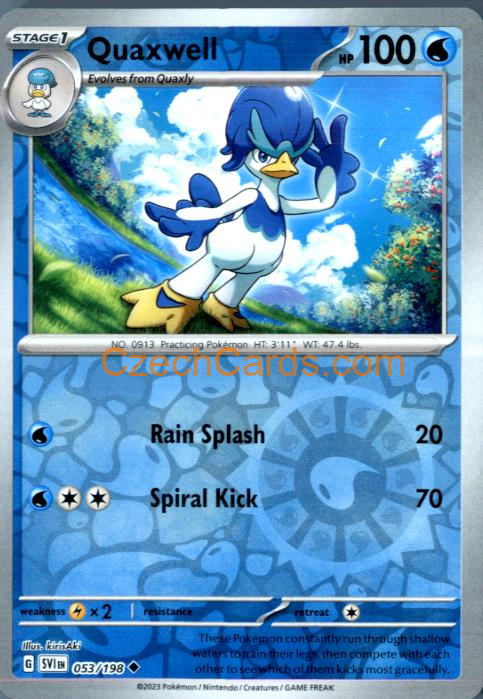 Quaxwell Scarlet & Violet reverse holo #053/198