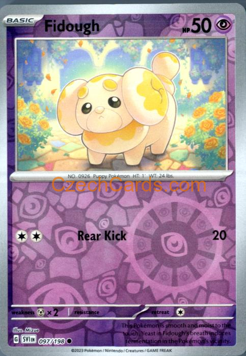 Fidough Scarlet & Violet reverse holo #097/198