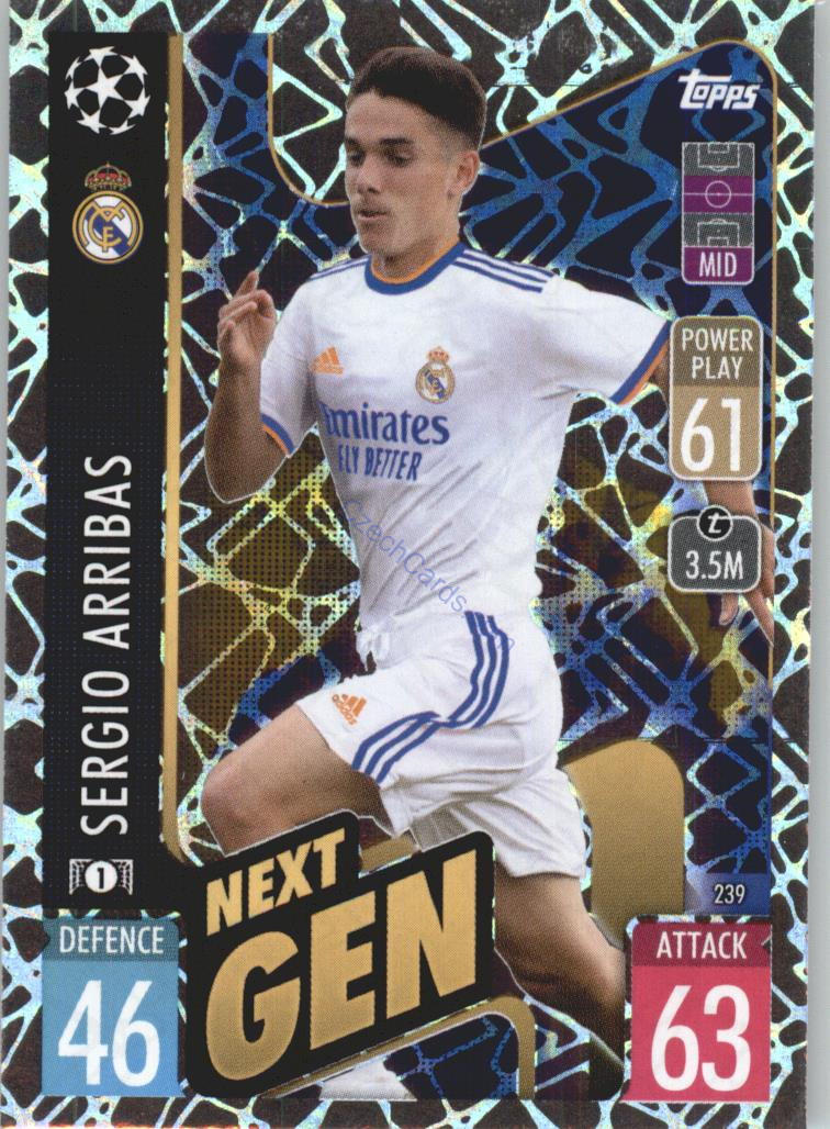 Sergio Arribas Topps Match Attax 2021/22 Next Gen #239