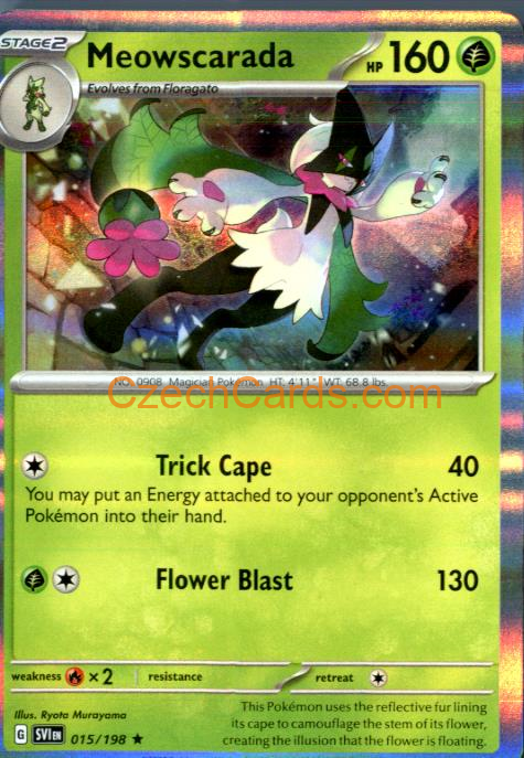Meowscarada Scarlet & Violet Holo #015/198