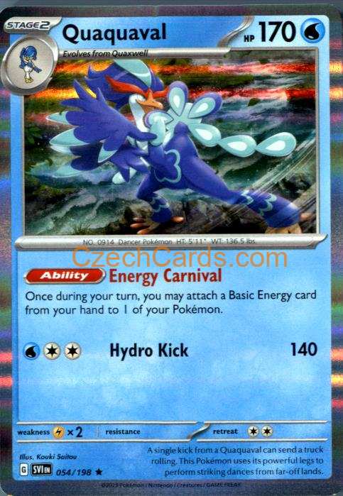 Quaquaval Scarlet & Violet Holo #054/198