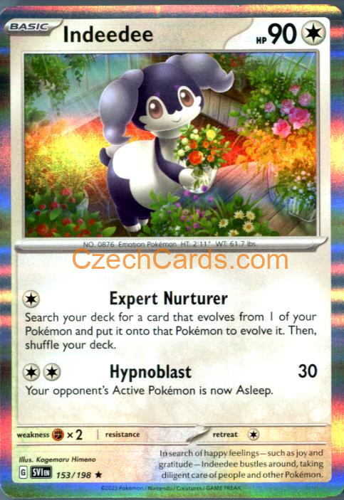 Indeedee Scarlet & Violet Holo #153/198