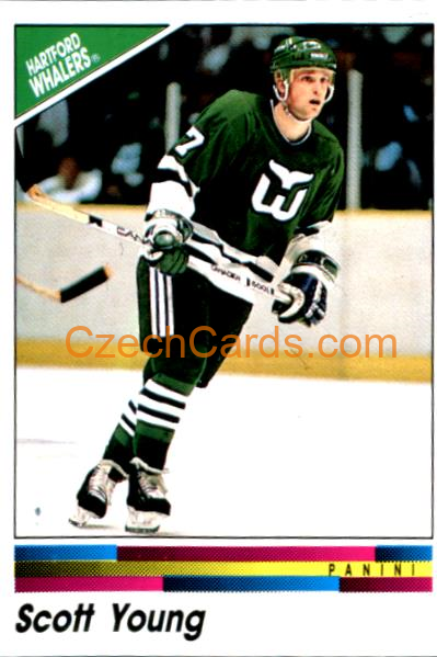 Scott Young 1990/91 Panini NHL sticker #34