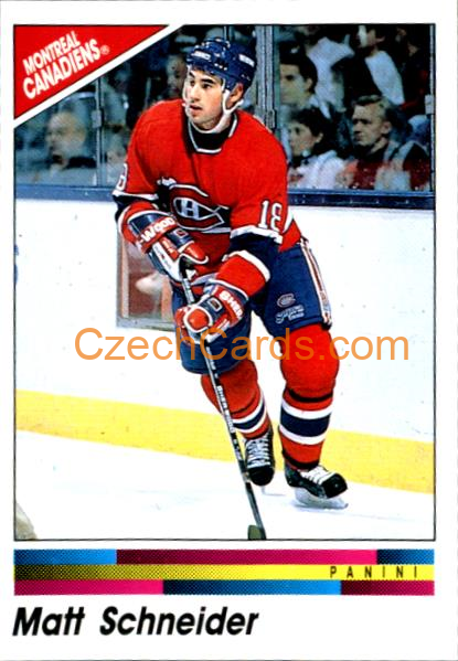 Matt Schneider 1990/91 Panini NHL sticker #60