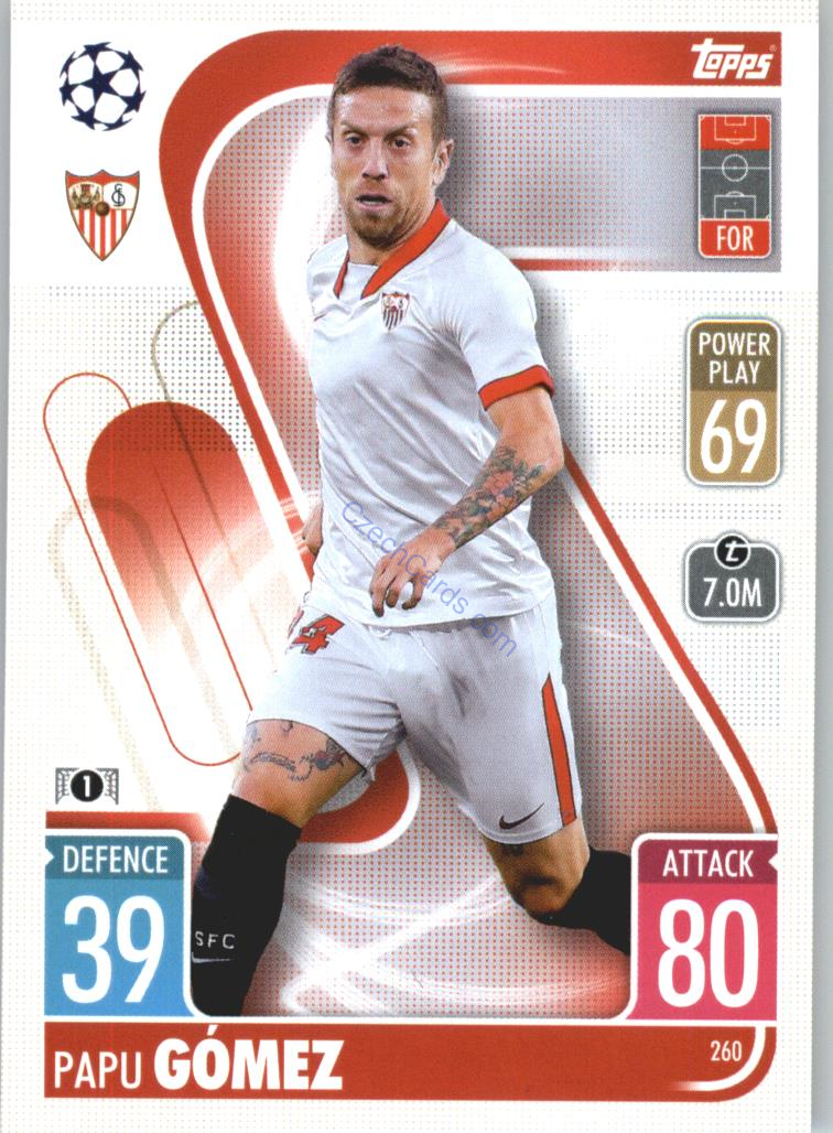 Papu Gómez Topps Match Attax 2021/22 #260
