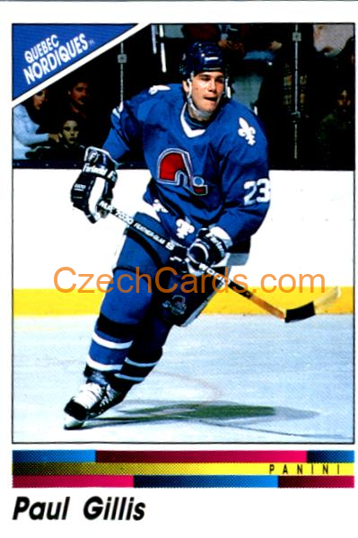 Paul Gillis 1990/91 Panini NHL sticker #143