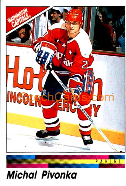 Michal Pivonka 1990/91 Panini NHL sticker #154