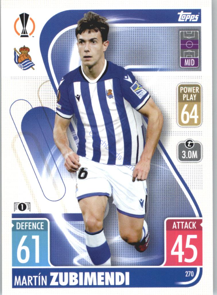 Martín Zubimendi Topps Match Attax 2021/22 #270