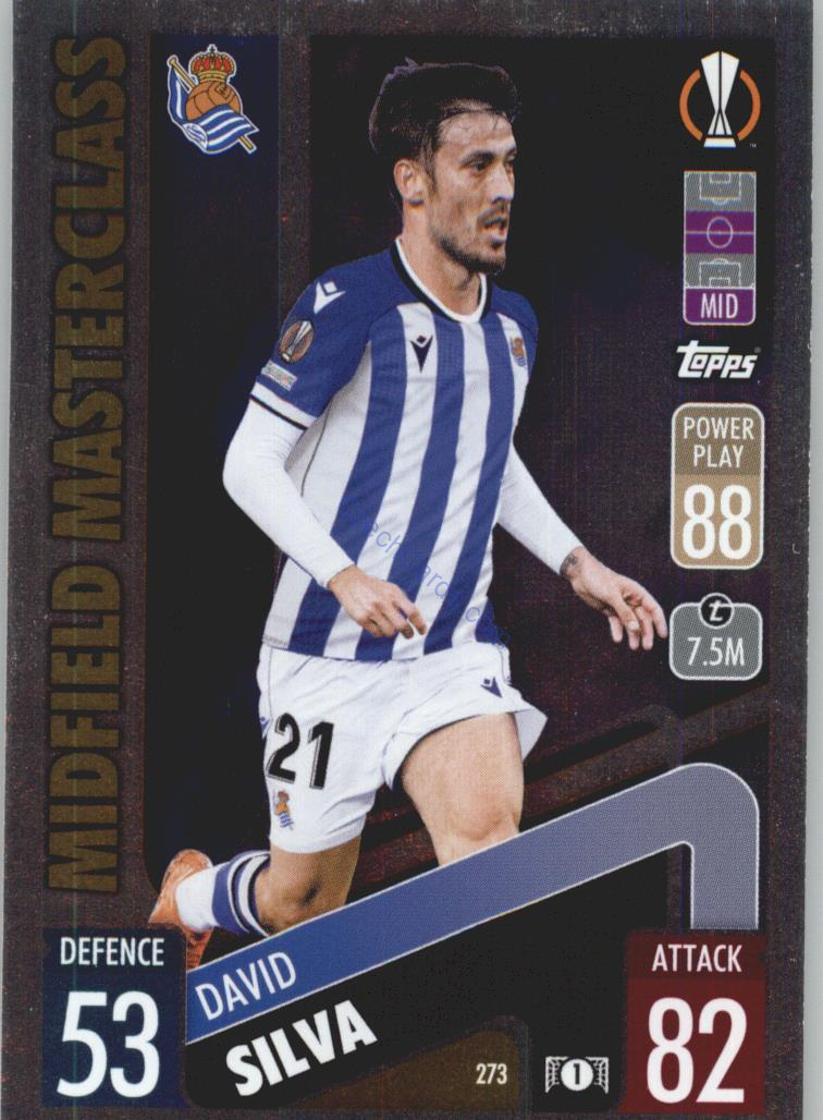 David Silva Topps Match Attax 2021/22 Midfield Masterclass #273