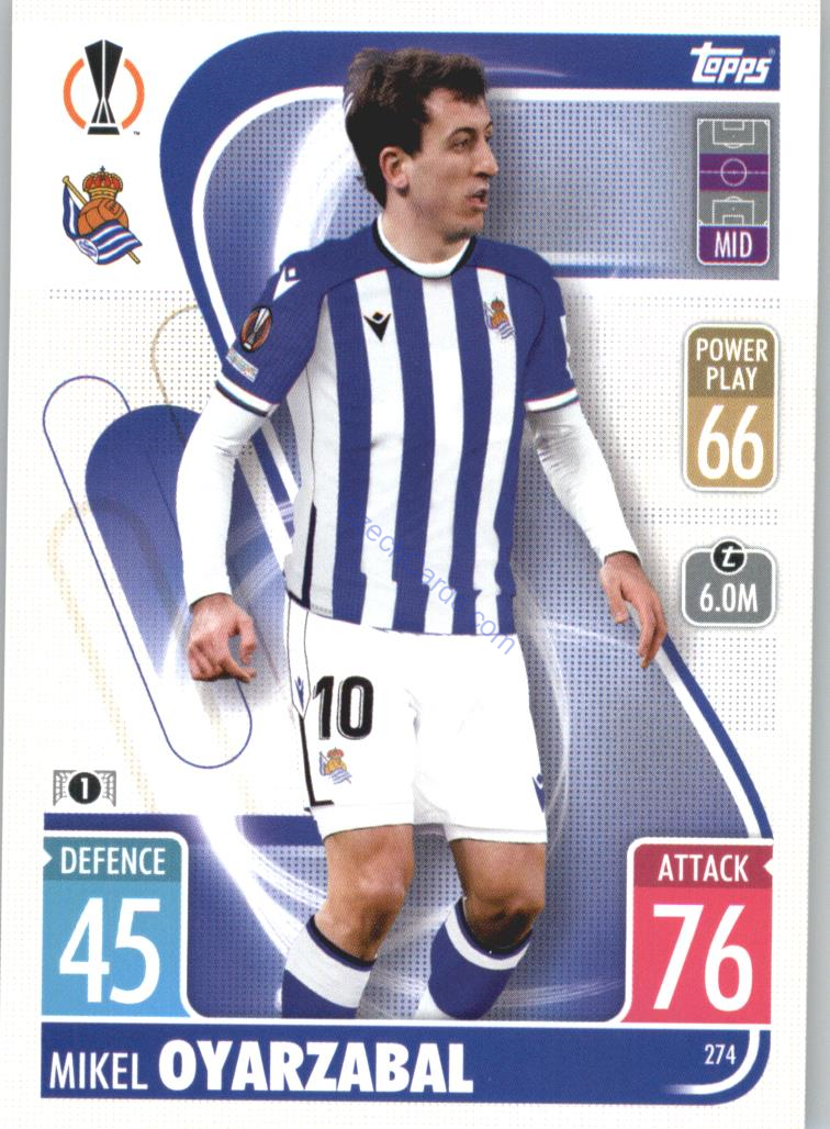 Mikel Oyarzabal Topps Match Attax 2021/22 #274