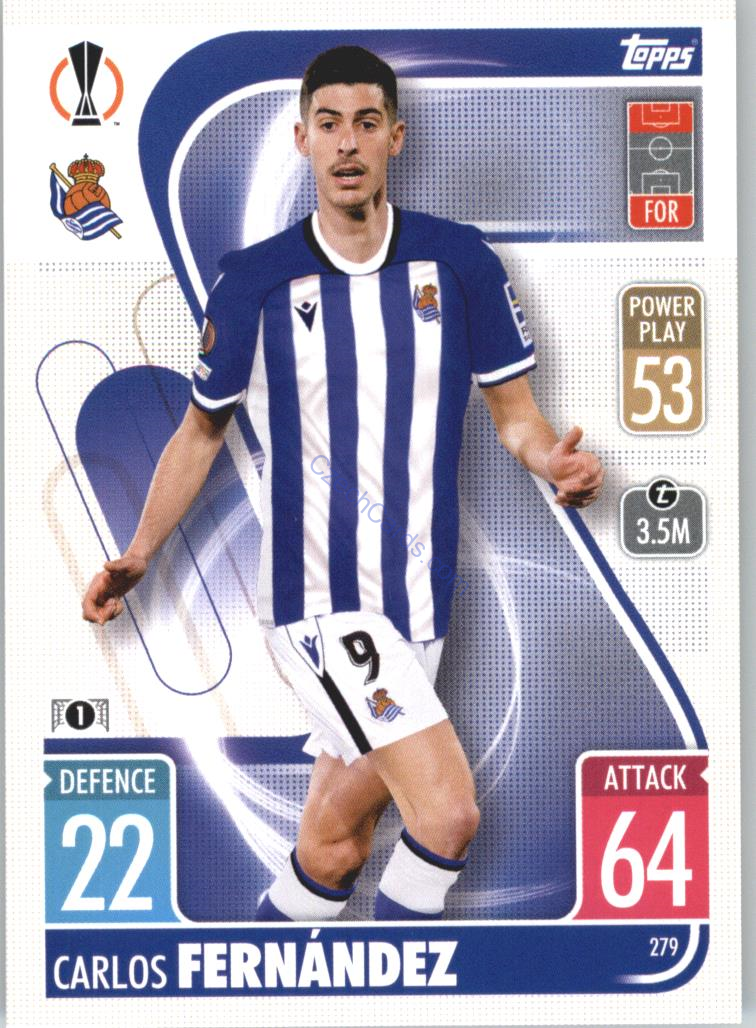 Carlos Fernández Topps Match Attax 2021/22 #279