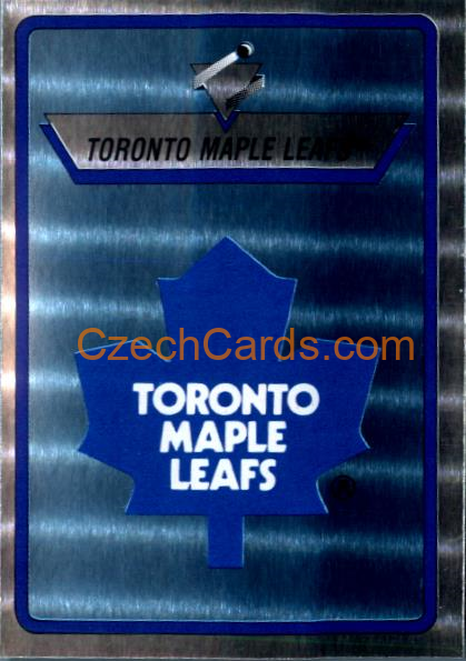 Toronto Maple Leafs Logo 1990/91 Panini NHL sticker metal #285
