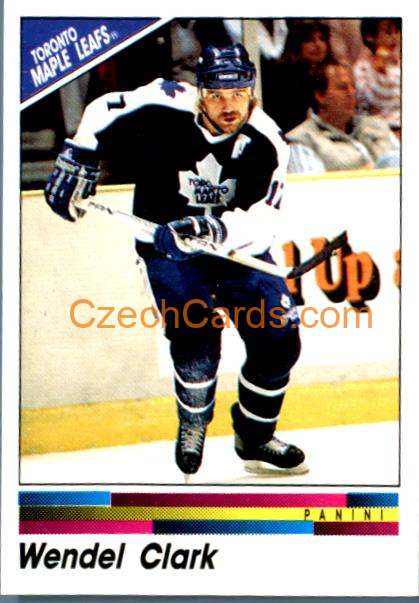 Wendel Clark 1990/91 Panini NHL sticker #286