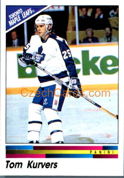 Tom Kurvers 1990/91 Panini NHL sticker #287