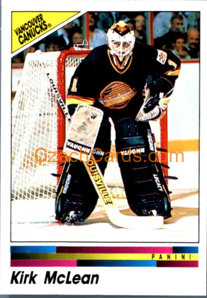 Kirk McLean 1990/91 Panini NHL sticker #296