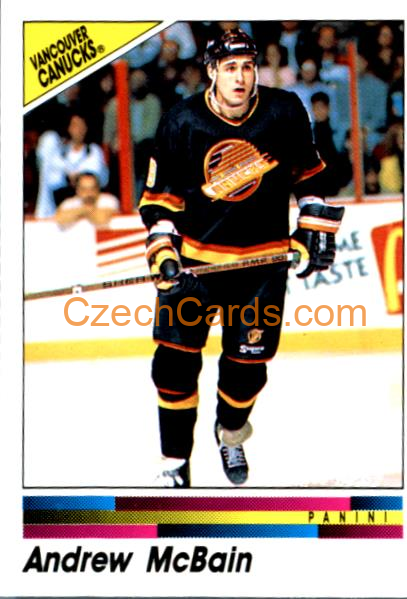 Andrew McBain 1990/91 Panini NHL sticker #297