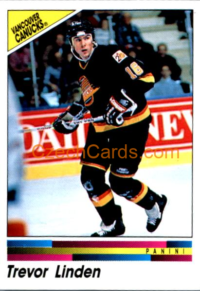 Trevor Linden 1990/91 Panini NHL sticker #299