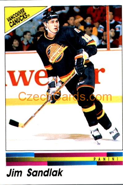 Jim Sandlak 1990/91 Panini NHL sticker #306