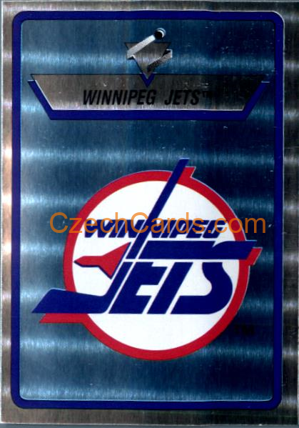 Winnipeg Jets Logo 1990/91 Panini NHL sticker metal #315