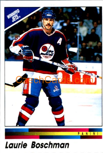 Laurie Boschman 1990/91 Panini NHL sticker #320