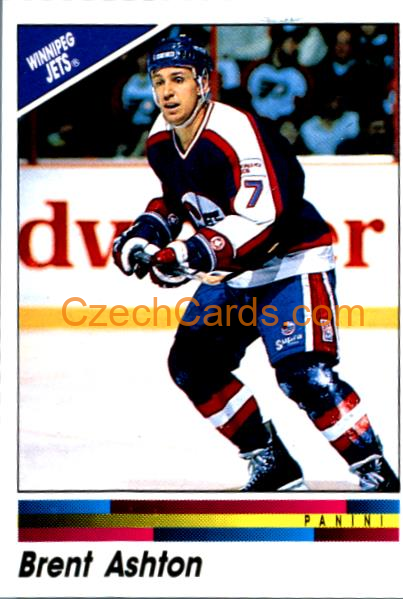 Brent Ashton 1990/91 Panini NHL sticker #321