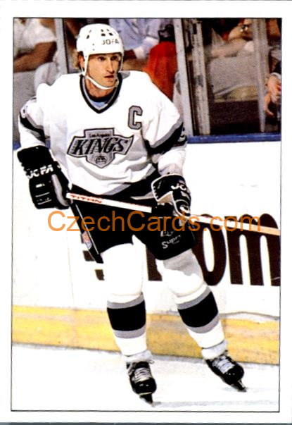Wayne Gretzky Los Angeles 1990/91 Panini NHL sticker #332