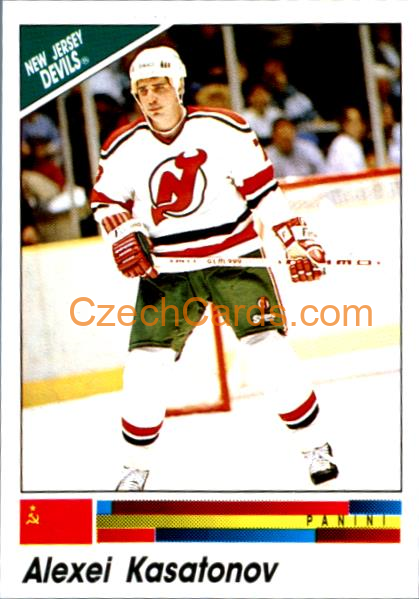Alexei Kasatonov 1990/91 Panini NHL sticker #335