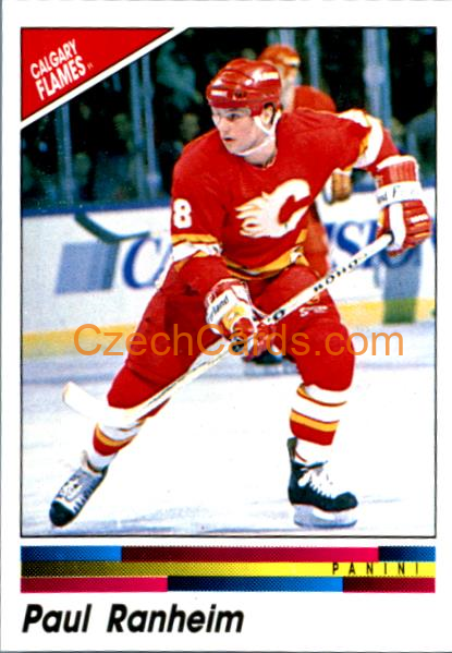 Paul Ranheim 1990/91 Panini NHL sticker #342 RC