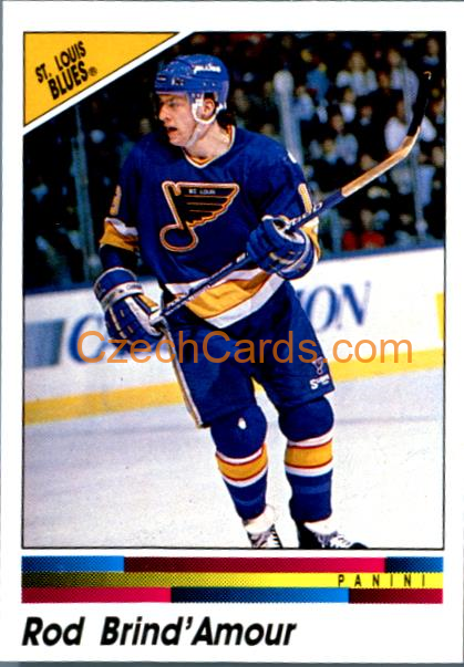 Rod Brind'Amour 1990/91 Panini NHL sticker #343 RC