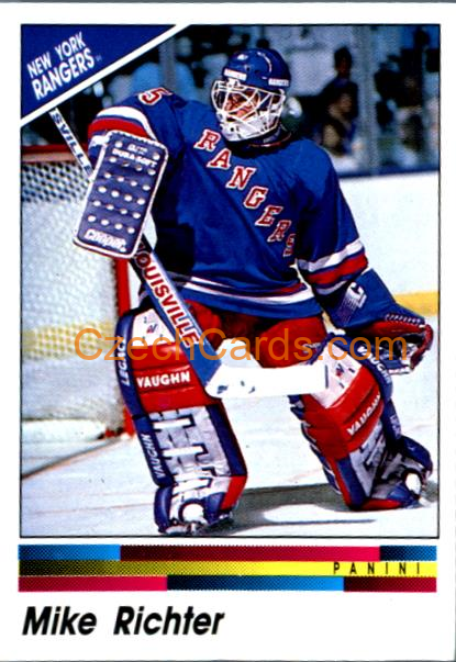 Mike Richter 1990/91 Panini NHL sticker #345 RC