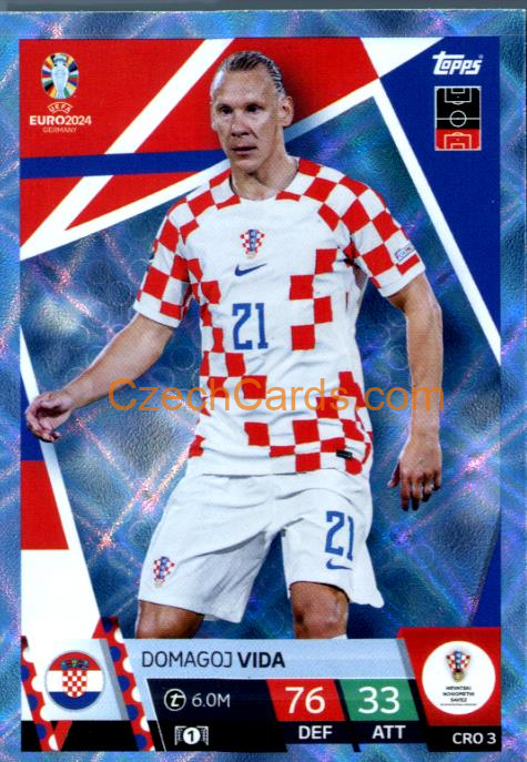Domagoj Vida 2024 EURO Match Attax crystal parallel #CRO3