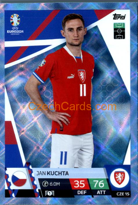 Jan Kuchta 2024 EURO Match Attax crystal parallel #CZE15