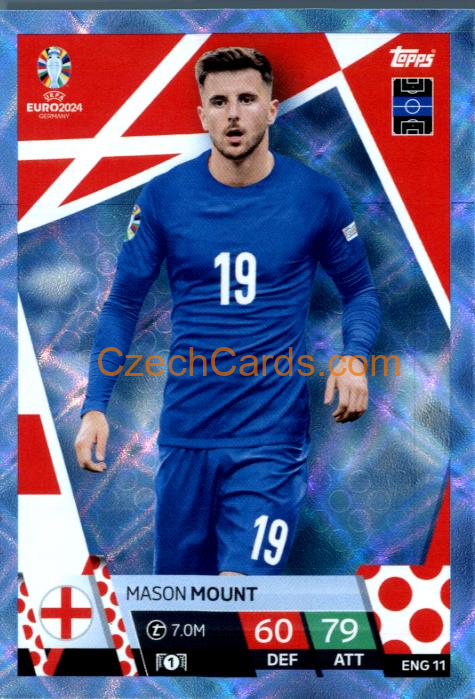 Mason Mount 2024 EURO Match Attax crystal parallel #ENG11