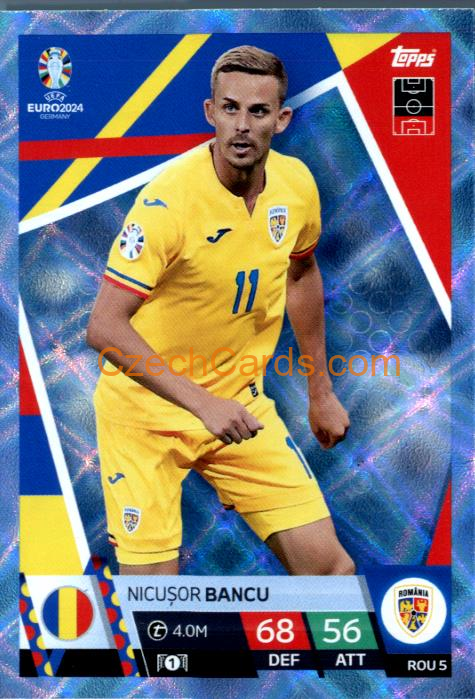 Nicușor Bancu 2024 EURO Match Attax crystal parallel #ROU5