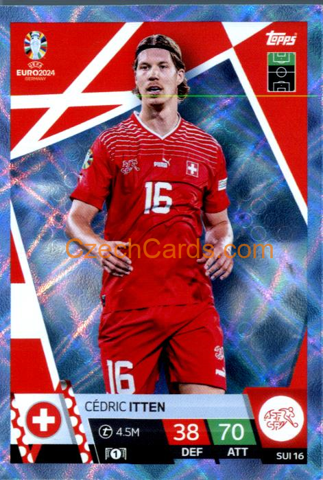 Cédric Itten 2024 EURO Match Attax crystal parallel #SUI16
