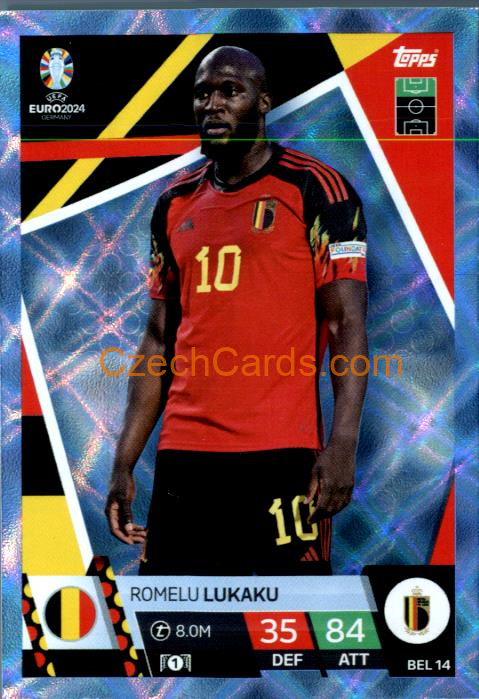 Romelu Lukaku 2024 EURO Match Attax crystal parallel #BEL14