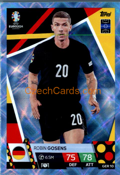 Robin Gosens 2024 EURO Match Attax crystal parallel #GER10