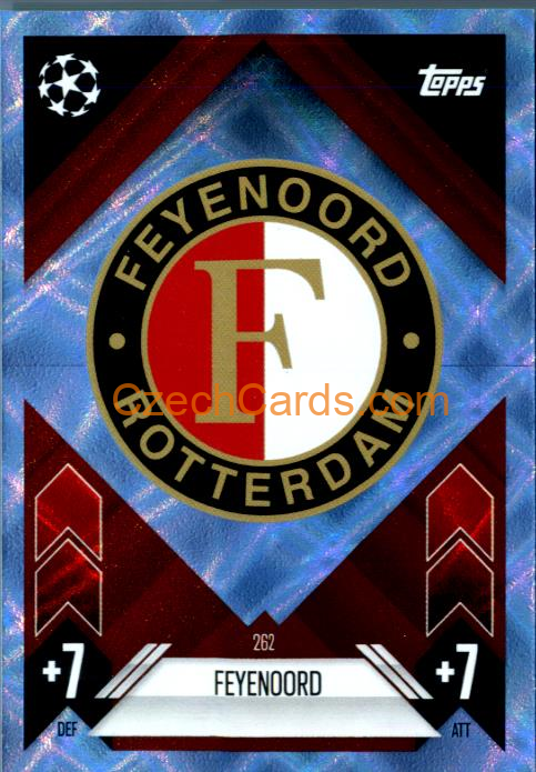 Team Badge Feyenoord 2024/25 Match Attax crystal parallel #262