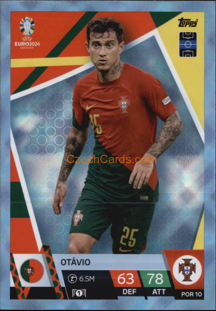 Otávio 2024 EURO Match Attax crystal parallel #POR10