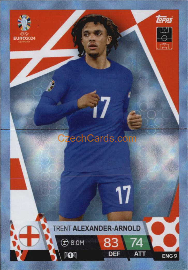 Trent Alexander-Arnold 2024 EURO Match Attax crystal parallel #ENG9
