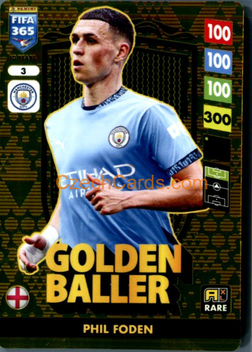 Phil Foden 2025 FIFA 365 Adrenalyn Golden Ballers #3