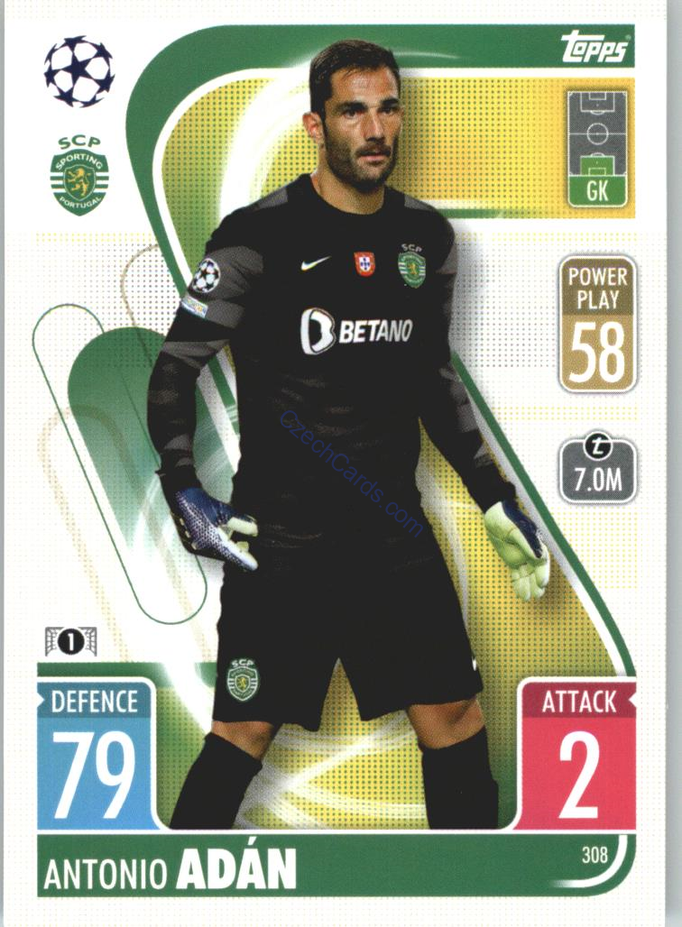 Antonio Adán Topps Match Attax 2021/22 #308