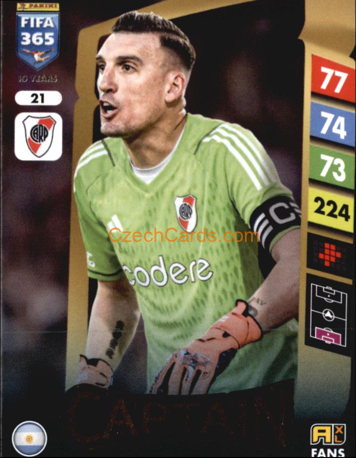 Franco Armani 2025 FIFA 365 Adrenalyn Captain #21